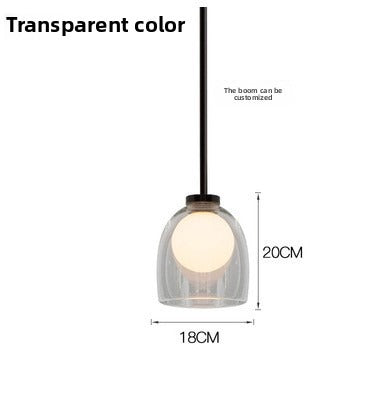 HEIKESZ Postmodern creativity gradual change soot glass small chandelier American art restaurant sofa porch designer chandelier lamp light fixtures for celling lights