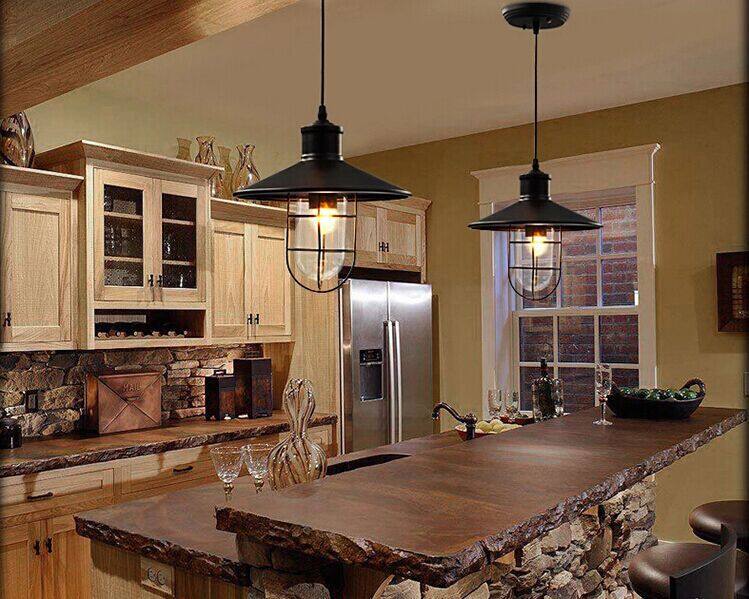 HEIKESZ American Country Creative Retro Iron Art Industrial Style Bar Lamp Small Iron Cage Lampshade Bar Coffee Shop Chandelier american style retro outdoor indoor retro bedroom lamp american-style Industrial wind
