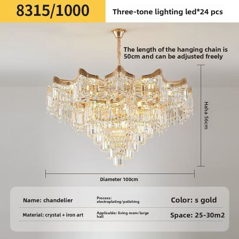 HEIKESZ New French Chandelier Crystal Ceiling Light for Dining Room Living Room Hall Hotel Wedding Luxury Villa Lighting Manufacturer