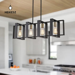 HEIKESZ Vintage Industrial Farmhouse Ceiling Light Rustic Iron Pendant Lamp for Kitchen Cafe Bar Restaurant Lighting