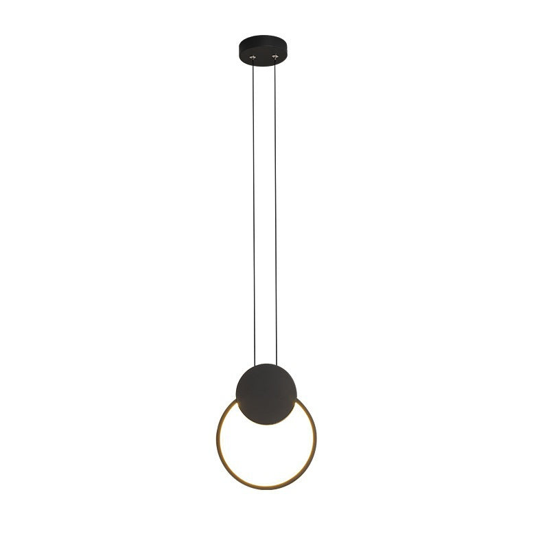 HEIKESZ Minimalist Bedroom Chandelier Long Line Ambience Light Creative Single Head LED Small Droplight for Living Room Celling Lighting Full Spectrum