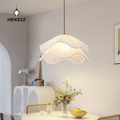 HEIKESZ Advanced cream wind chandelier living room light master light bedroom light Nordic simple warm romantic master bedroom lamp light fixtures for celling light