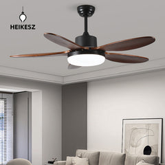 HIEKESZ Cross-border large air volume fan light bedroom simple dining room fan chandelier frequency conversion Nordic ceiling living room ceiling fan light lamp light fixtures for celling light