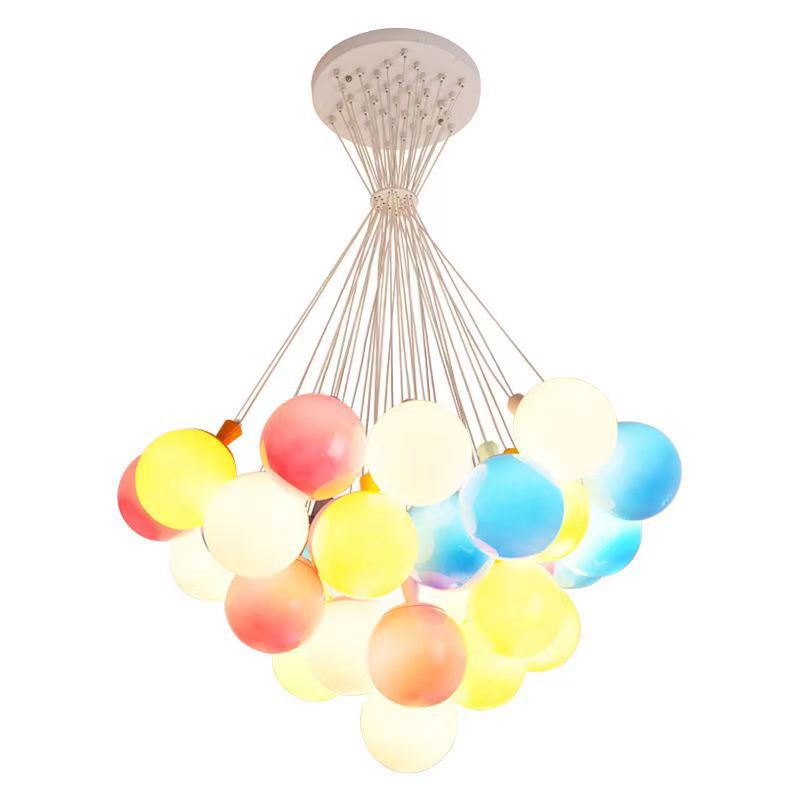 HEIKESZ Balloon Ceiling Light for Kids Room Cartoon LED Lamp for Boys Girls Bedroom Nursery Princess Decor