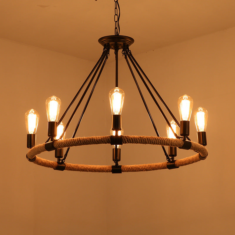 HEIKESZ LOFT Industrial Style Ceiling Lamp Living Room Dining Room Coffee Shop Bar Counter Internet Bar Clothing Store Decoration Vintage Lamps LED Light for Bedroom Night Aestitic Room Lamp