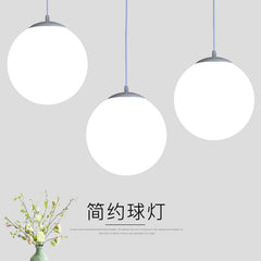HEIKESZ Simple modern restaurant ball chandelier single head round bar clothing store staircase aisle shopping mall large ball lamp lighting fixtures for celling lights