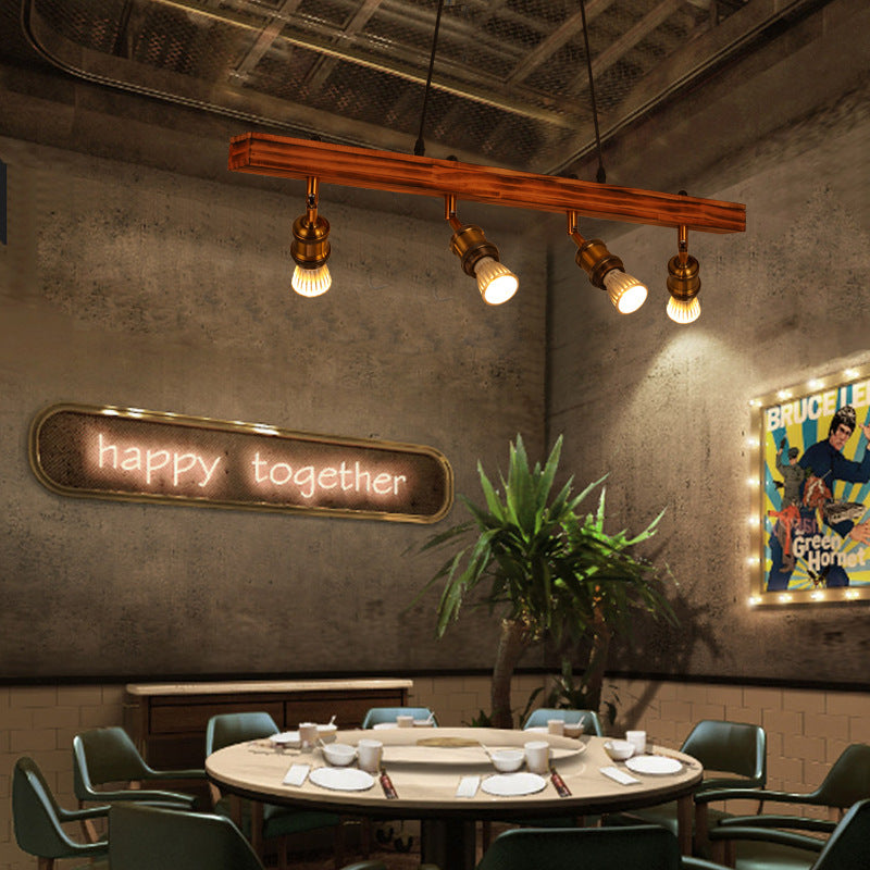 HEIKESZ Creative bar guest restaurant hot pot snack milk tea coffee shop chandelier retro industrial style clothing background wall spotlight