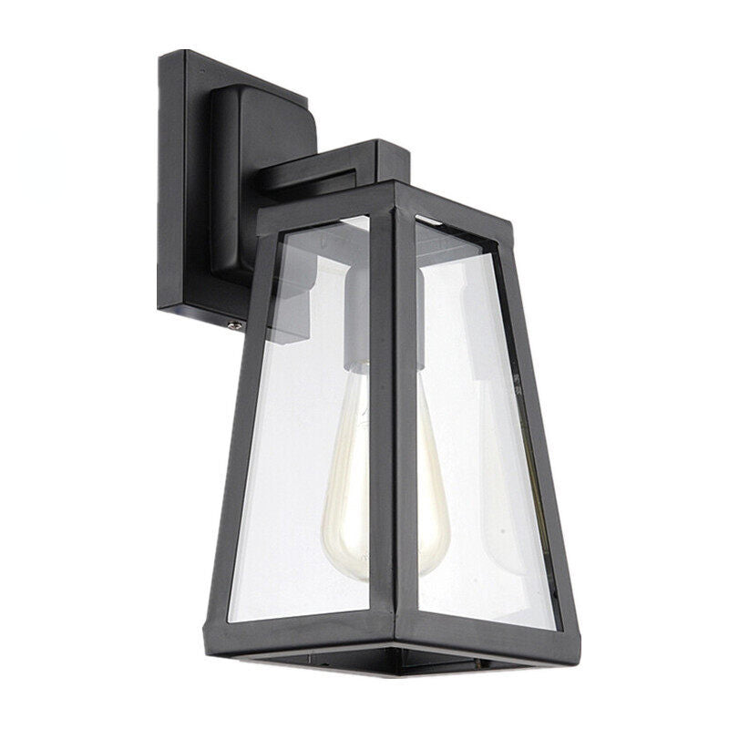 HEIKESZ American Country Retro Restaurant Bar Counter Aisle Wall Lamp Iron Glass Box Decoration Wall Lamp american style retro outdoor indoor retro bedroom lamp american-style Industrial wind