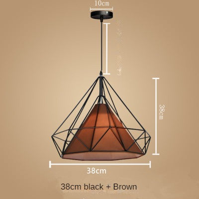 HEIKESZ Nordic Style Restaurant Chandelier Modern Minimalist Restaurant Dining Table Leisure Bar Creative Coffee Tea Shop Diamond Chandelier LED Light for Bedroom Night Aesthetic Room Lamp