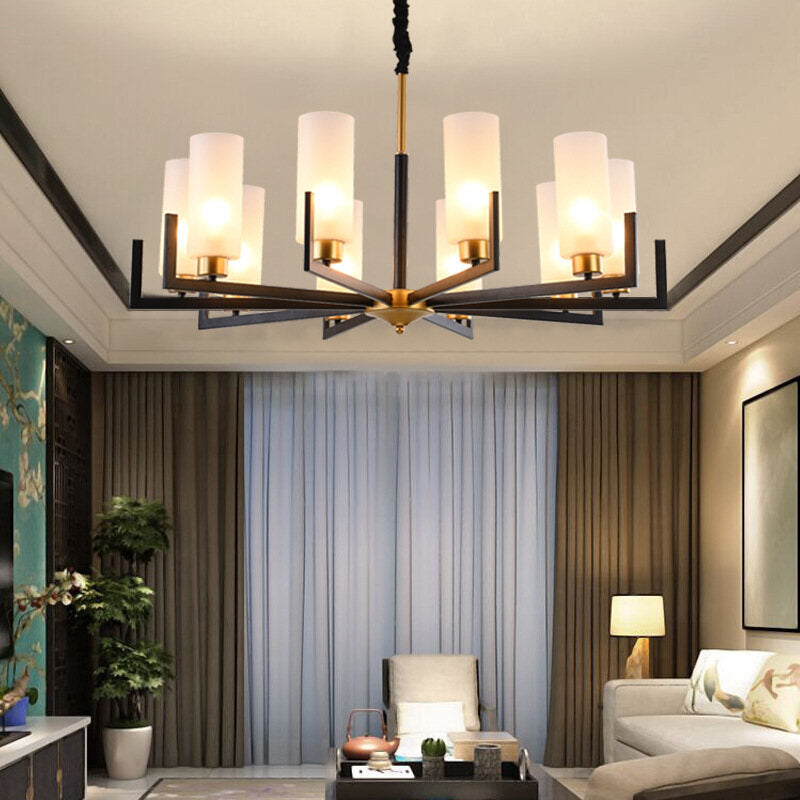 New Chinese-Style Chandelier Villa Duplex Building Lamp in the Living Room Internet Celebrity Personalized Bedroom Dining-Room Lamp Chinese Style Lighting Warm Room Lamps Light Chandelier for Living Chandelier Bedroom Chandelier Lights Room Lighting