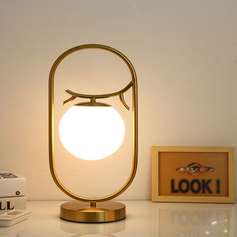 HEIKESZ Table Lamp Decoration Post-Modern Nordic Reading Eye Protection Golden Living Room Room Bedside Large Quantity from Youyi