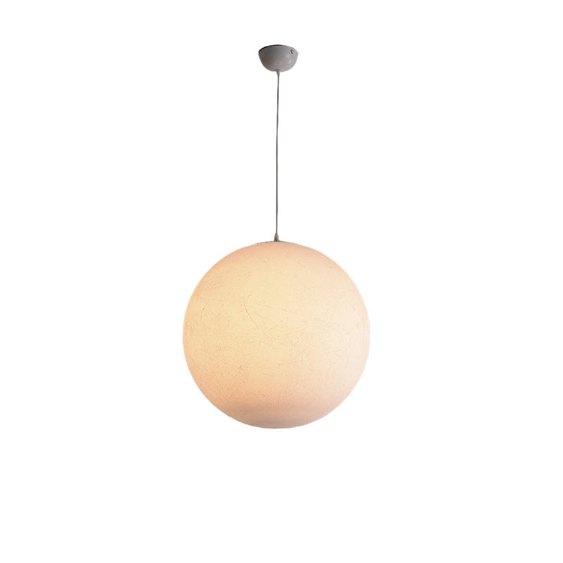 HEIKESZ Silk Moon Light Chandelier Large Nordic Art Bedroom Dining Room Lamp Creative Bar Clothing Store Ball Chandelier