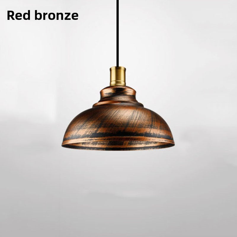 HEIKESZ Vintage Bowl Pendant Light Industrial Style Single Head Iron Ceiling Lamp for Bar Balcony Restaurant Clothing Store Loft Lighting