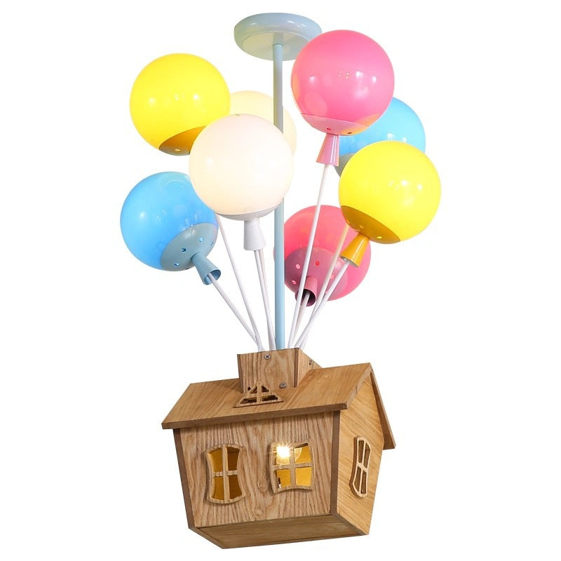 HEIKESZ Balloon Ceiling Light for Kids Room Cartoon LED Lamp for Boys Girls Bedroom Nursery Princess Decor