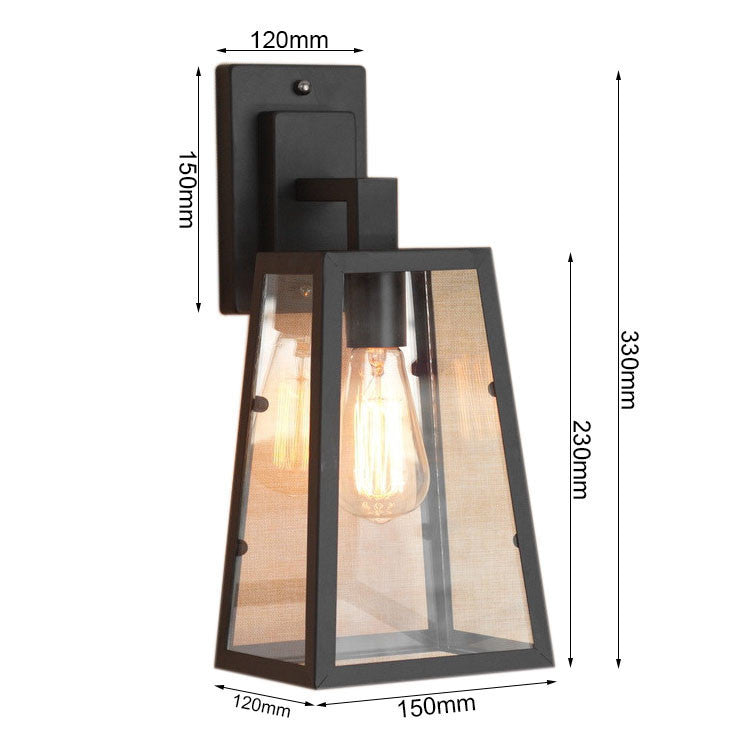 HEIKESZ American Retro Industrial Style Decoration Wall Lamp Bar Restaurant and Cafe Internet Coffee Corridor Aisle Balcony Iron Craft Wall Lamp