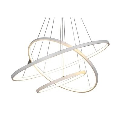 HEIKESZ Modern Minimalist LED Chandelier for Living Room Bedroom Dining Room Warm Light Creative Round Pendant Lamp Ceiling Lighting