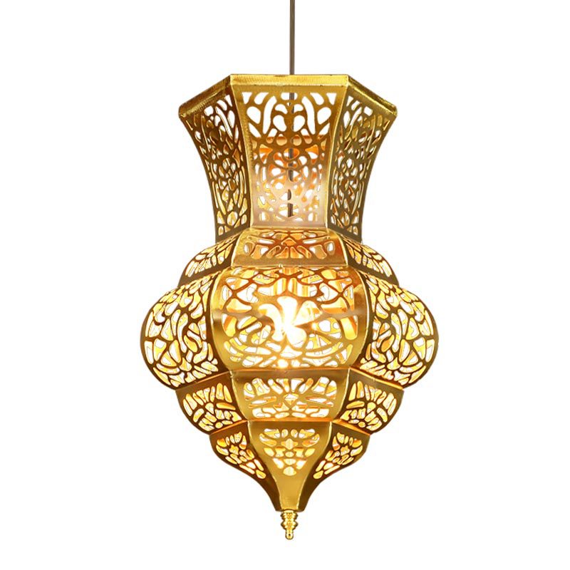 HEIKESZ South East Asia style retro hollow chandelier Morocco bar restaurant living room tea room lighting Thai bed and breakfast lightingChandelier, restaurant light, living room light
