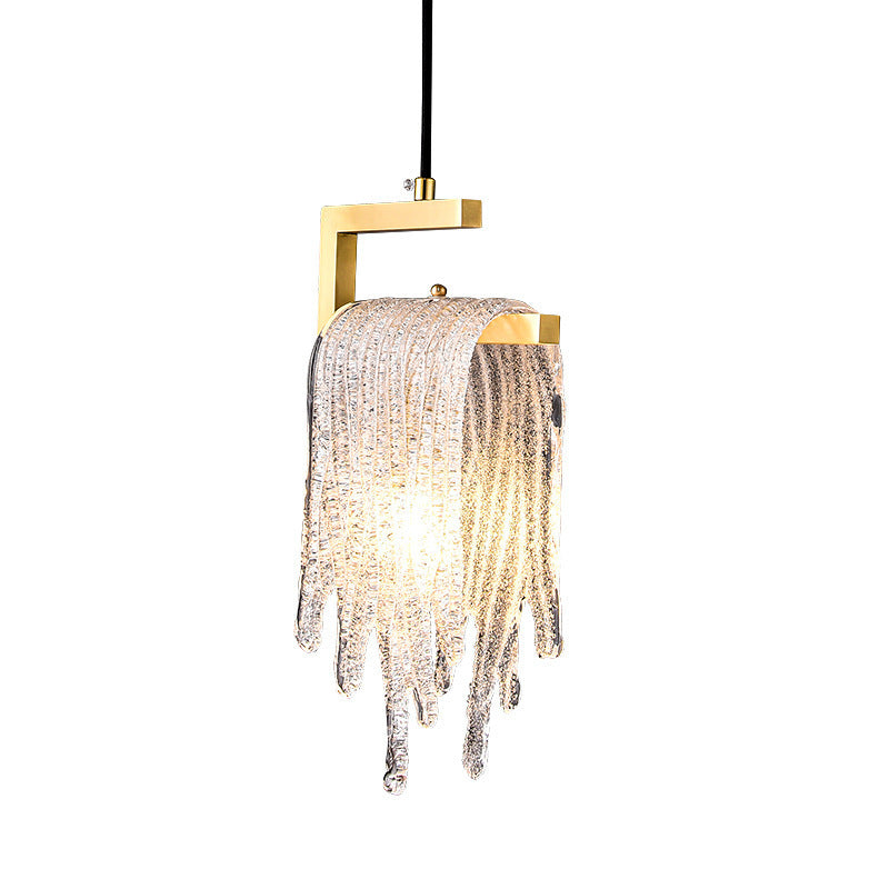 HEIKESZ All Copper Luxury Bedroom Ceiling Light Creative Single Head Droplight for Living Room Corridor Aisle Bay Window Cloakroom Lighting Fixtures