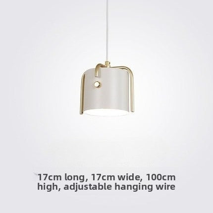 HEIKESZ Nordic Style Ceiling Light Single Head Creative Iron Art Pendant Lamp for Restaurant Bedroom Apartment Hotpot Shop Ins Design