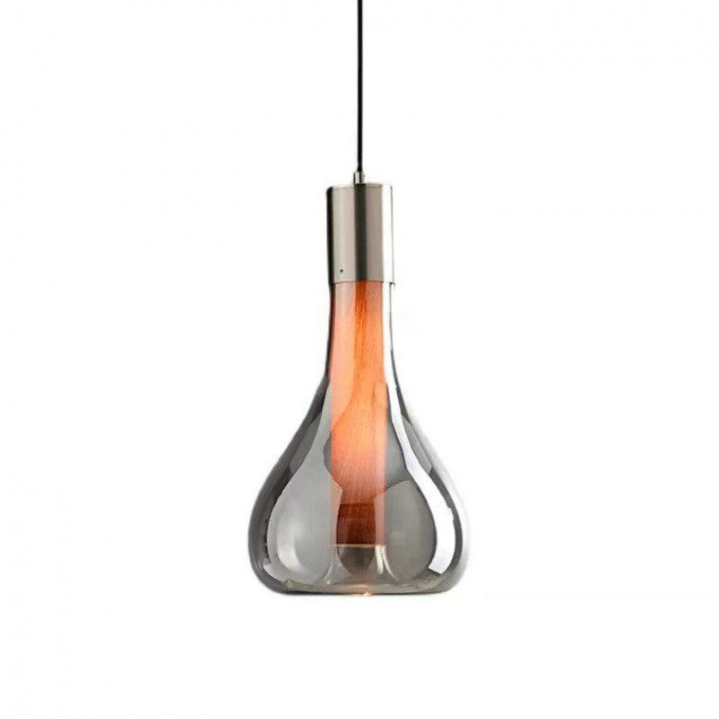 HEIKESZ Italian restaurant single head glass chandelier designer simple creative bar table model house light luxury decoration bedside lamp light fixtures for celling light