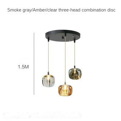 HEIKESZ Nordic Crystal Apple Chandelier Luxury Small Droplight Creative Design for Bedside Restaurant Bar