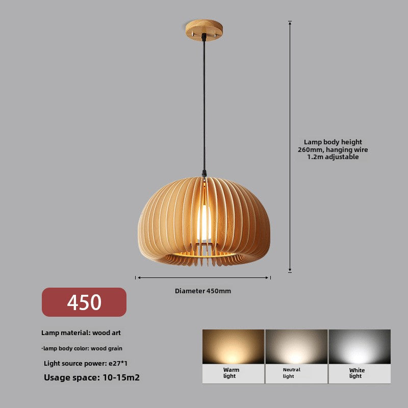 HEIKESZ Nordic Japanese chandelier simple retro study bedroom restaurant hotel famous Internet celebrity pumpkin small chandelier lamps for living room lights lighting for living roomChandelier, restaurant light, living room light
