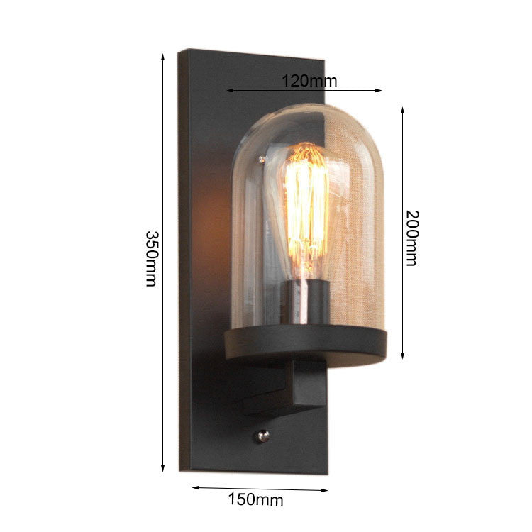 HEIKESZ American Retro Industrial Style Decoration Wall Lamp Bar Restaurant and Cafe Internet Coffee Corridor Aisle Balcony Iron Craft Wall Lamp