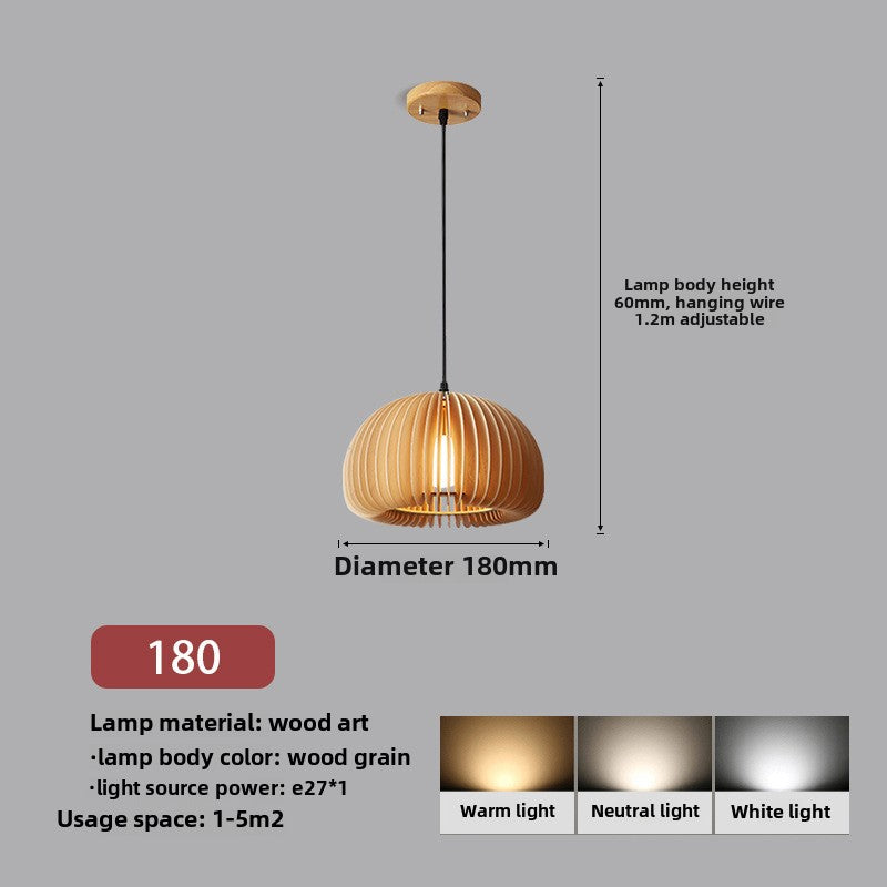 HEIKESZ Nordic Japanese chandelier simple retro study bedroom restaurant hotel famous Internet celebrity pumpkin small chandelier lamps for living room lights lighting for living roomChandelier, restaurant light, living room light