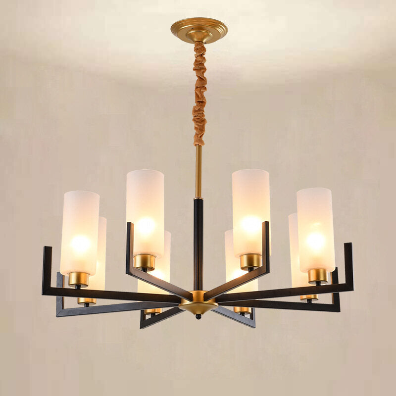New Chinese-Style Chandelier Villa Duplex Building Lamp in the Living Room Internet Celebrity Personalized Bedroom Dining-Room Lamp Chinese Style Lighting Warm Room Lamps Light Chandelier for Living Chandelier Bedroom Chandelier Lights Room Lighting