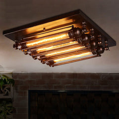 HEIKESZ American Retro Nostalgic Industrial Style Lamps American Country Loft Bar Cafe Creative Iron Ceiling Lamp