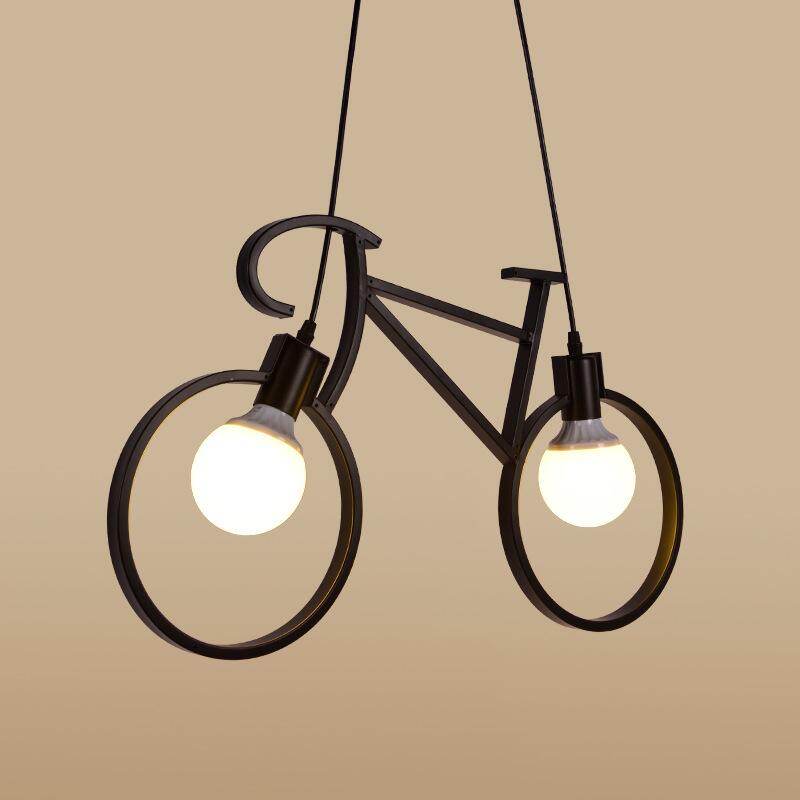 HEIKESZ Creative LOFT Industrial Style Restaurant Bar Bicycle Chandelier Retro Nostalgic Theme Bar Clothing Store Iron Lamp american style retro outdoor indoor retro bedroom lamp american-style Industrial wind