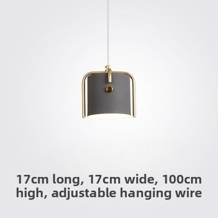 HEIKESZ Nordic Style Ceiling Light Single Head Creative Iron Art Pendant Lamp for Restaurant Bedroom Apartment Hotpot Shop Ins Design