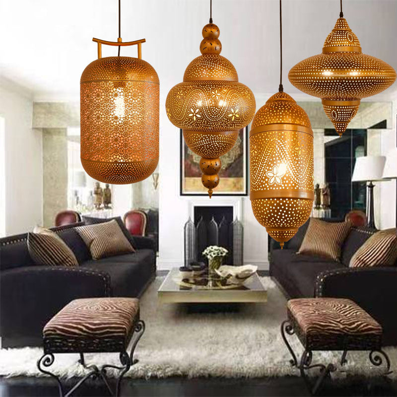 HEIKESZ South East Asia Exotic Vintage Chandelier Xinjiang Thai Style Western Restaurant Tea Room Homestay Bar Club Ambience ChandelierChandelier, restaurant light, living room light