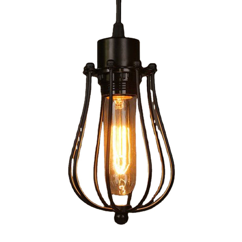 HEIKESZ Retro Cafe Bar Lamp European Restaurant Simple Lamp in the Living Room American Country Industrial Style Small Droplight american style retro outdoor indoor retro bedroom lamp american-style Industrial wind
