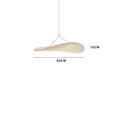 HEIKESZ Japanese Style Chandelier Simple Bedroom Light Nordic Art Silk Cloth Designer Famous Restaurant Tea Room Lighting
