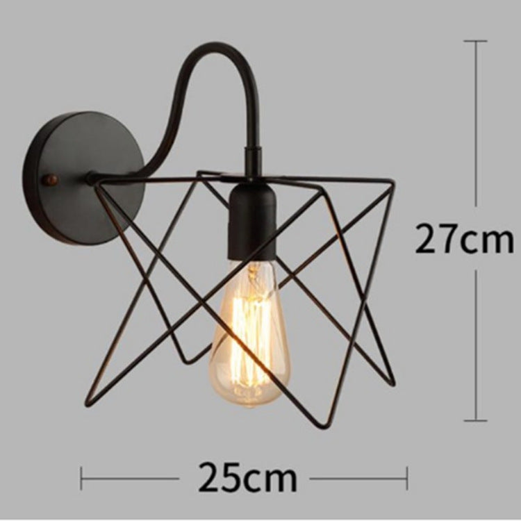 HEIKESZ American Country Retro Industrial Style Living Room Dining Room and Study Room Wall Lamp