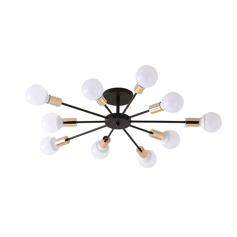 HEIKESZ Nordic Style Living Room Lamp Home Modern Minimalist Restaurant Wrought Iron Ceiling Lamp Creative Personality Corridor Industrial Wind Bedroom Light LED Light for Bedroom Night Aesthetic Room Lamp