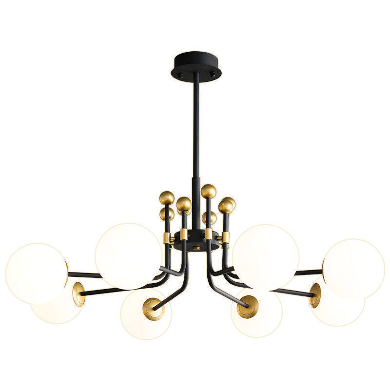 HEIKESZ Nordic Modern Glass Pendant Light Creative Living Room Bedroom Study Dining Room Ceiling Lamp Designer Lighting