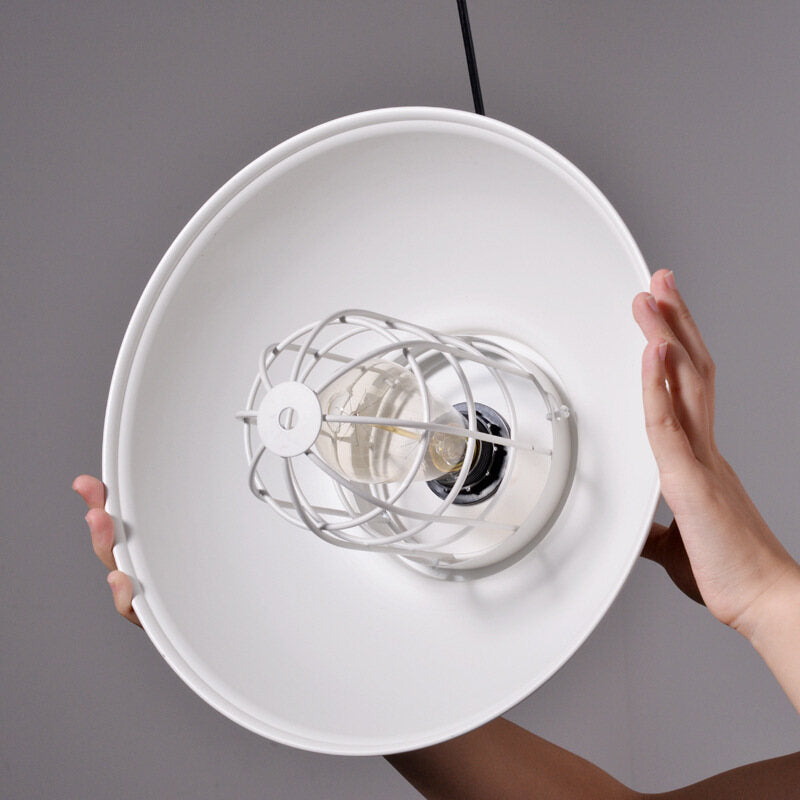 HEIKESZ American Retro Industrial Style Bar Counter Chandelier Loft Creative Restaurant Cafe Internet Coffee Iron Pot Cover Chandelier american style retro outdoor indoor retro bedroom lamp american-style Industrial wind