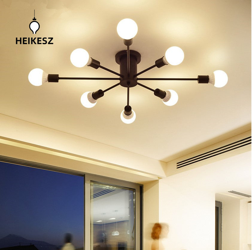 HEIKESZ Nordic Lamps Lamp in the Living Room Bedroom Study Lighting Modern Simple Creative Personality Style Atmospheric Home Ceiling Lamp LED Light for Bedroom Night Aesthetic Room Lamp
