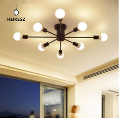 HEIKESZ Nordic Lamps Lamp in the Living Room Bedroom Study Lighting Modern Simple Creative Personality Style Atmospheric Home Ceiling Lamp LED Light for Bedroom Night Aesthetic Room Lamp