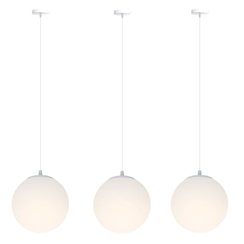 HEIKESZ Simple modern restaurant ball chandelier single head round bar clothing store staircase aisle shopping mall large ball lamp lighting fixtures for celling lights