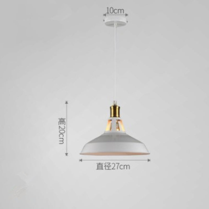 HEIKESZ Retro Industrial Style Lampshade Chandelier Living Room Bar Dining Table Lamp Creative Pot Cover Milk Tea Cake Hot Pot Restaurant Small Droplight LED Light for Bedroom Night Aesthetic Room Lamp