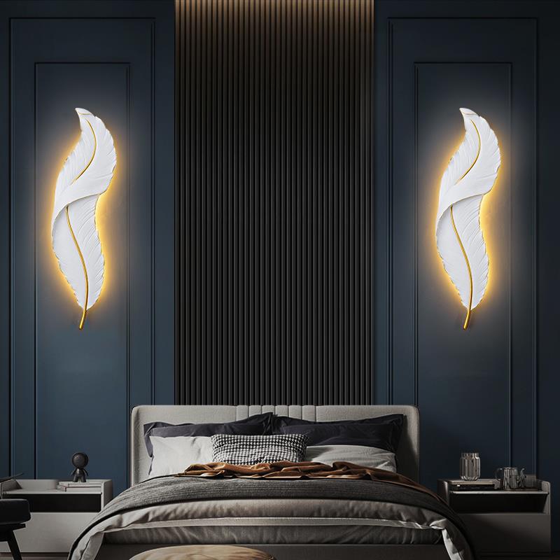 HEIKESZ Modern Minimalist Nordic Wall Lamp 2023 New Bedside Light Luxury Living Room TV Background Lighting