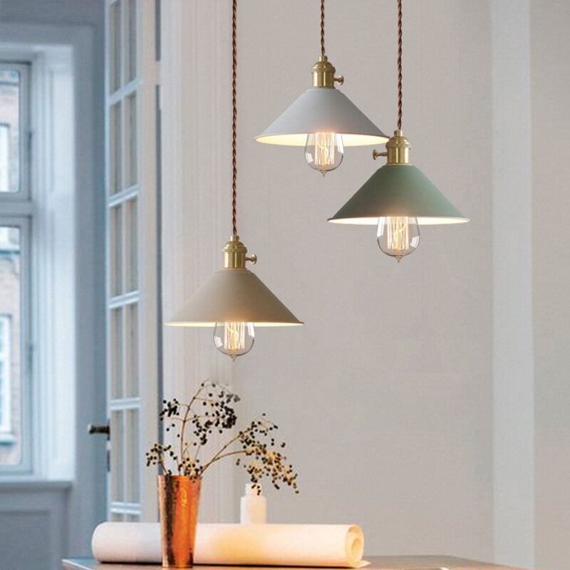 HEIKESZ Nordic Simple Creative Living Room Chandelier Personalized Dining Room Bedroom Study Lamps Simple European Iron Macaron Chandelier american style retro outdoor indoor retro bedroom lamp american-style Industrial wind