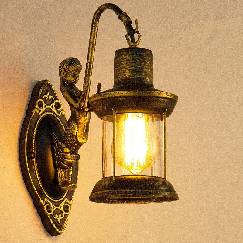 HEIKESZ 【One-year warranty, free shipping】Cross-Border American Retro Industrial Guest Restaurant Studio Aisle Corridor Tea Room Milk Tea Coffee Shop Bar Counter Wall Lamp