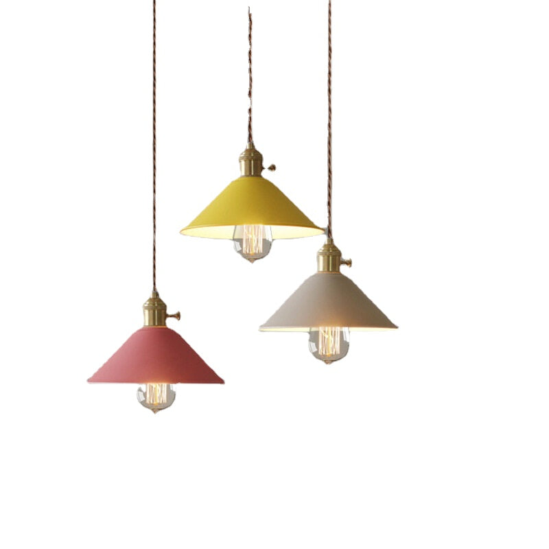 HEIKESZ Nordic Simple Creative Living Room Chandelier Personalized Dining Room Bedroom Study Lamps Simple European Iron Macaron Chandelier american style retro outdoor indoor retro bedroom lamp american-style Industrial wind