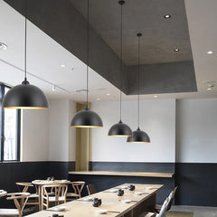 HEIKESZ Chandelier Retro Industrial Style Restaurant Lamps Single Head Zhongshan Creative Simple Office Dining Shop Commercial Lampshade