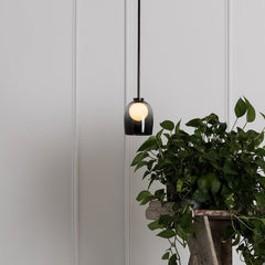 HEIKESZ Nordic Pendant Lamp Modern Glass Chandelier for Restaurant Cafe Bedroom Ceiling Light Fixtures Simple Art Decor