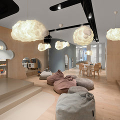 HEIKESZ Designer creative living room cloud light chandelier modern minimalist clothing store decor dining room children's room bedroom chandelier lamp light fixtures for celling light